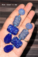 Electric Blue Shape Dangler