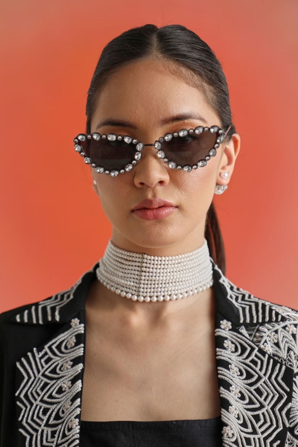 Kiara Sunglasses | Rhinestone Sunglasses for Stylish Look