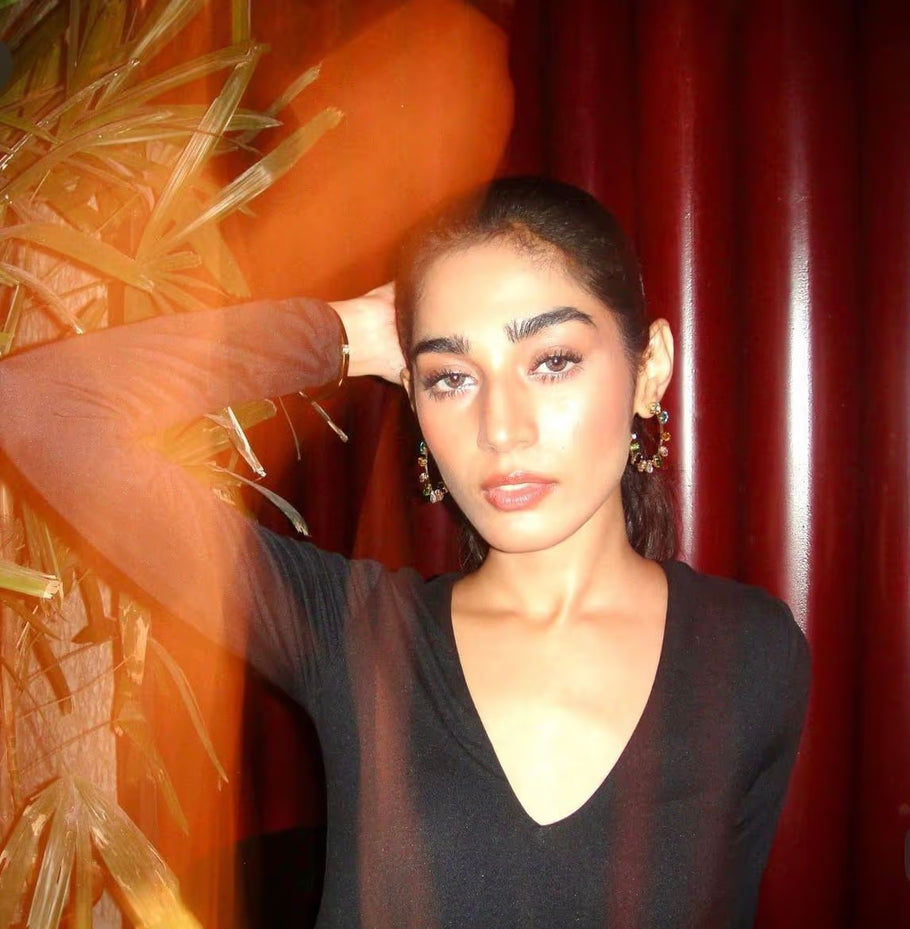 Multicoloured Stone Hoop Earrings