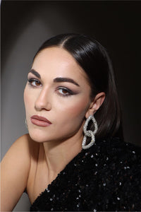 Chain link Silver earrings