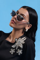 Eye Spy Rhinestone Sunglasses for Women