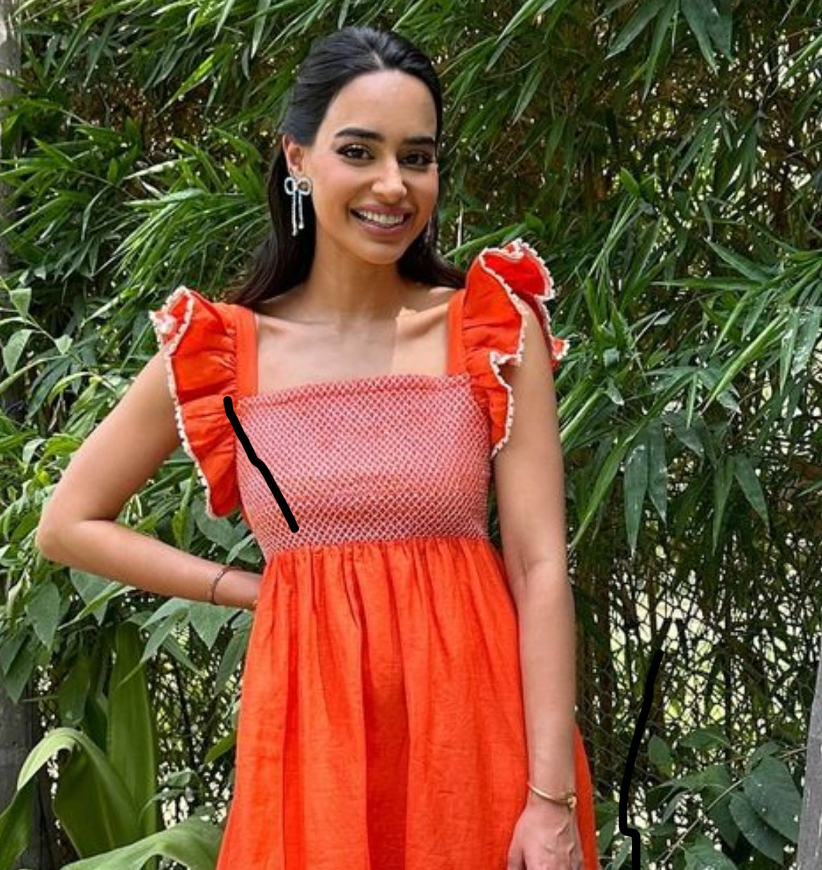 Just Go With The Bow Blue Earrings