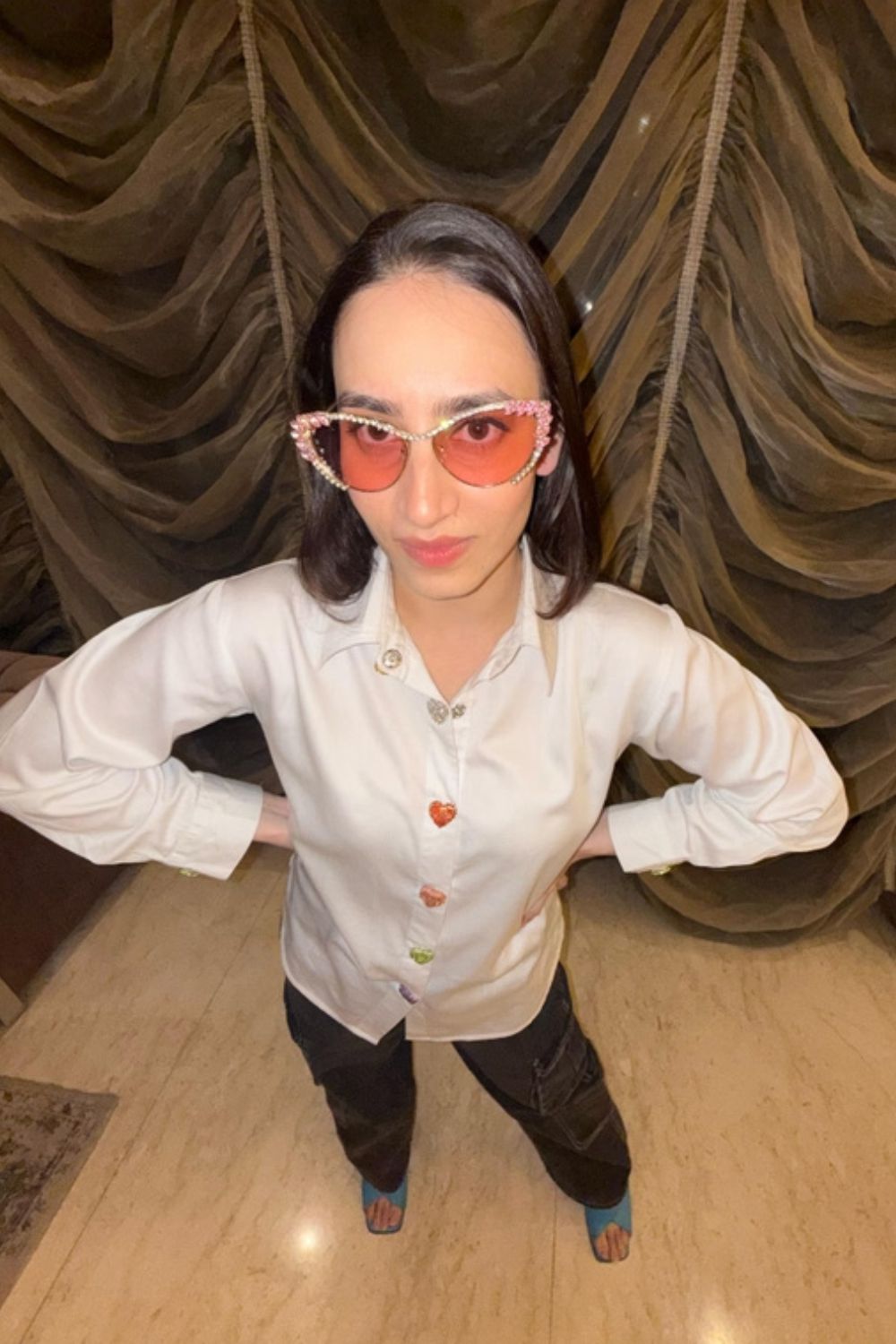 Wedding Day Glasses | Flower Sunglasses for Women