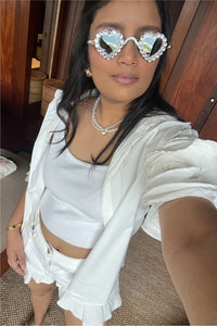 Flower On My Sleeves Floral Shirt for Women