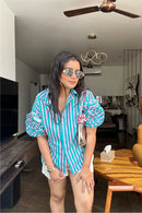 Flower On My Sleeves Floral Shirt for Women