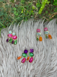 Rainbow Stones Earrings