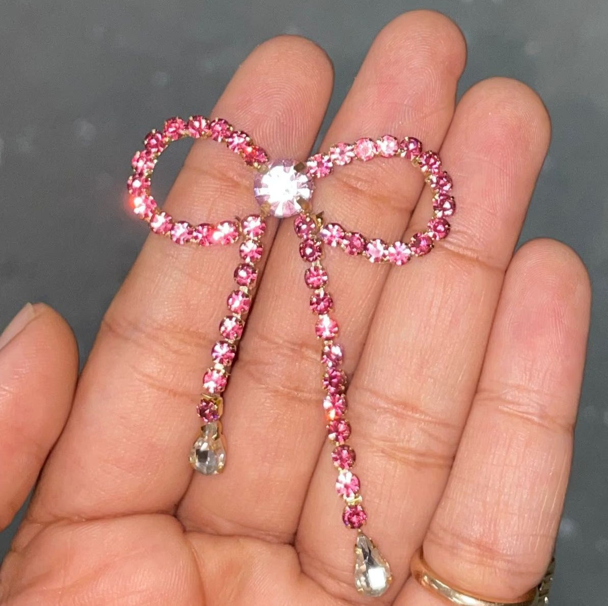 Just Go With The Bow Pink Choker