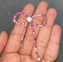 Just Go With The Bow Pink Choker