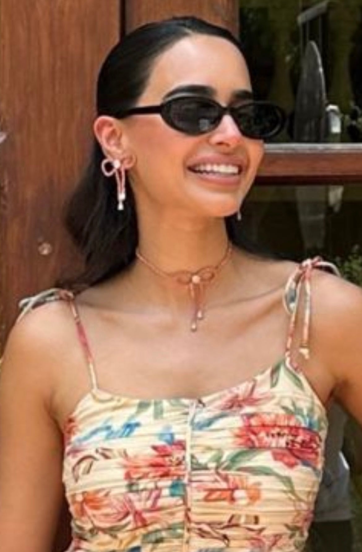 Just Go With The Bow Pink Choker