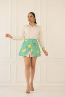 Citrus Skirt Co Ord Set for Summer Wear
