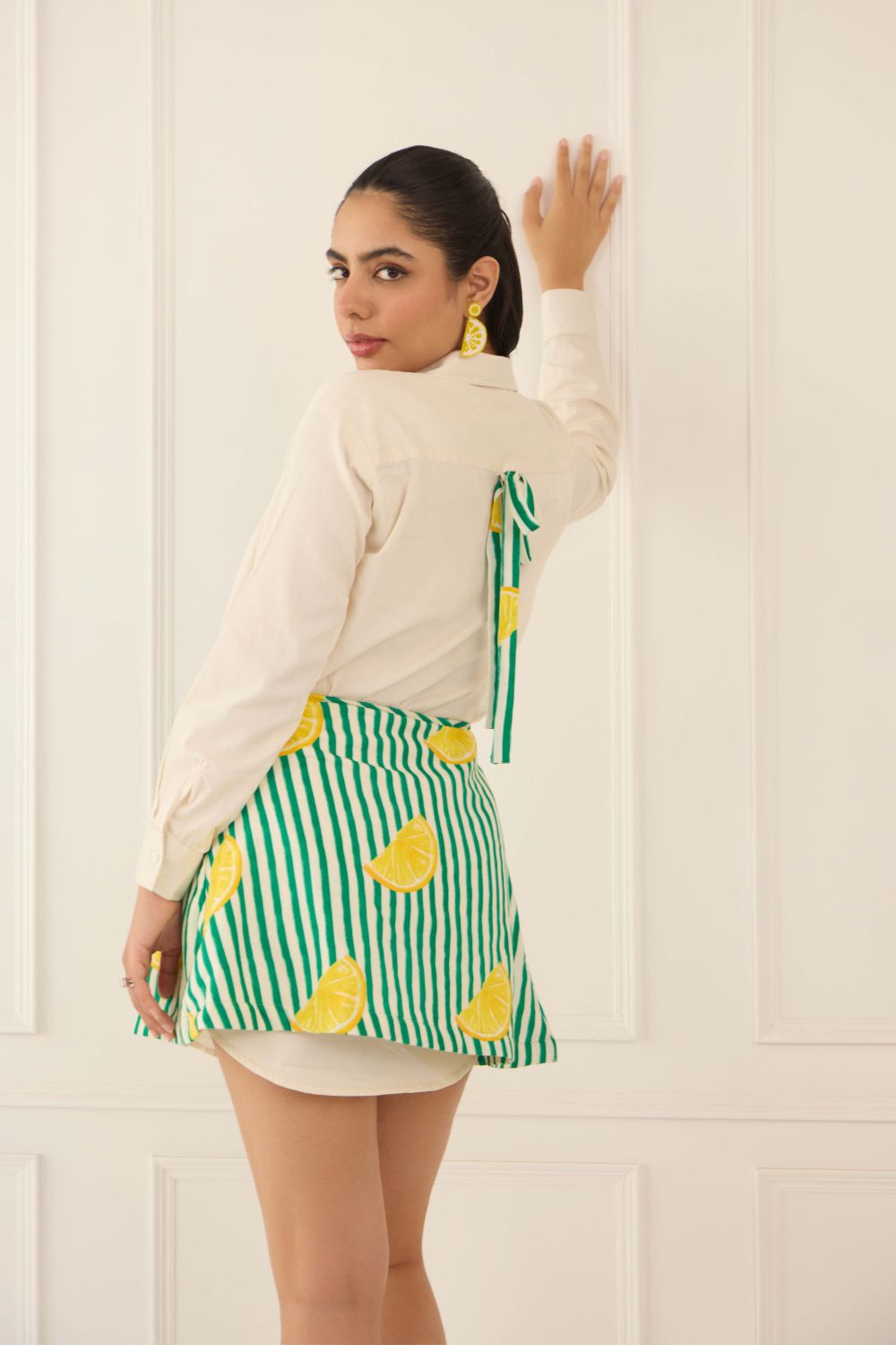 Citrus Skirt Co Ord Set for Summer Wear