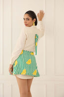 Citrus Skirt Co Ord Set for Summer Wear