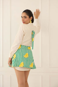 Citrus Skirt Co Ord Set for Summer Wear