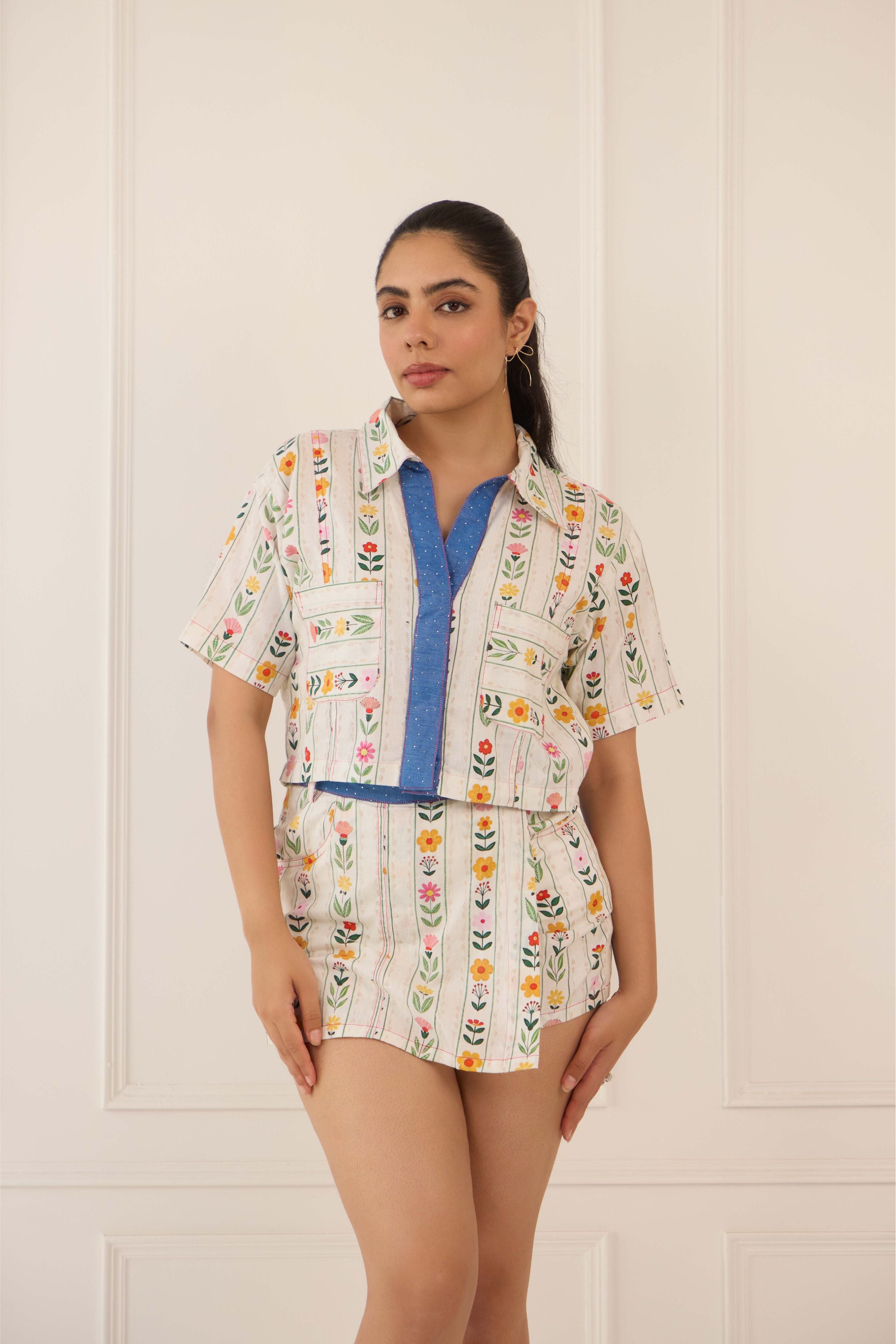 Kate Short Floral Co Ord Set for Women