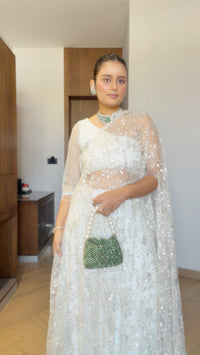 Emerald Green beaded purse