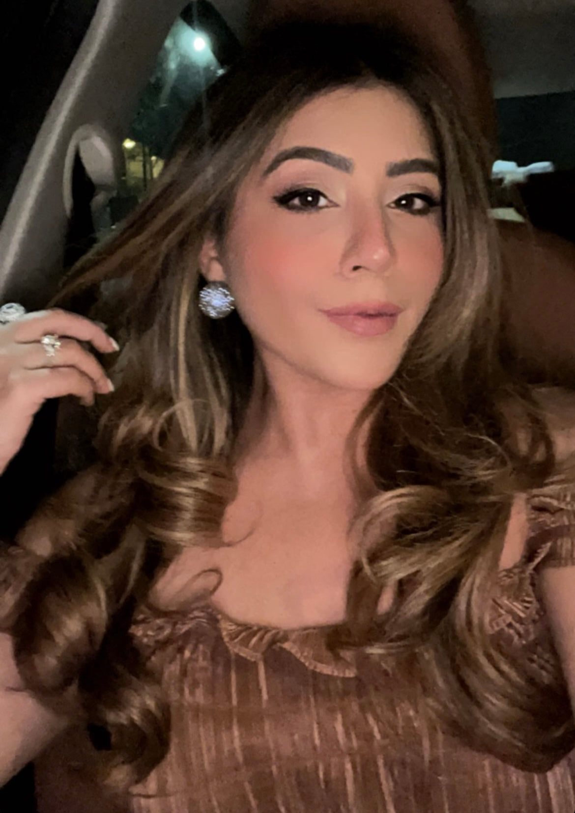 Blue Disco Ball Earrings – Sparkling Party Statement