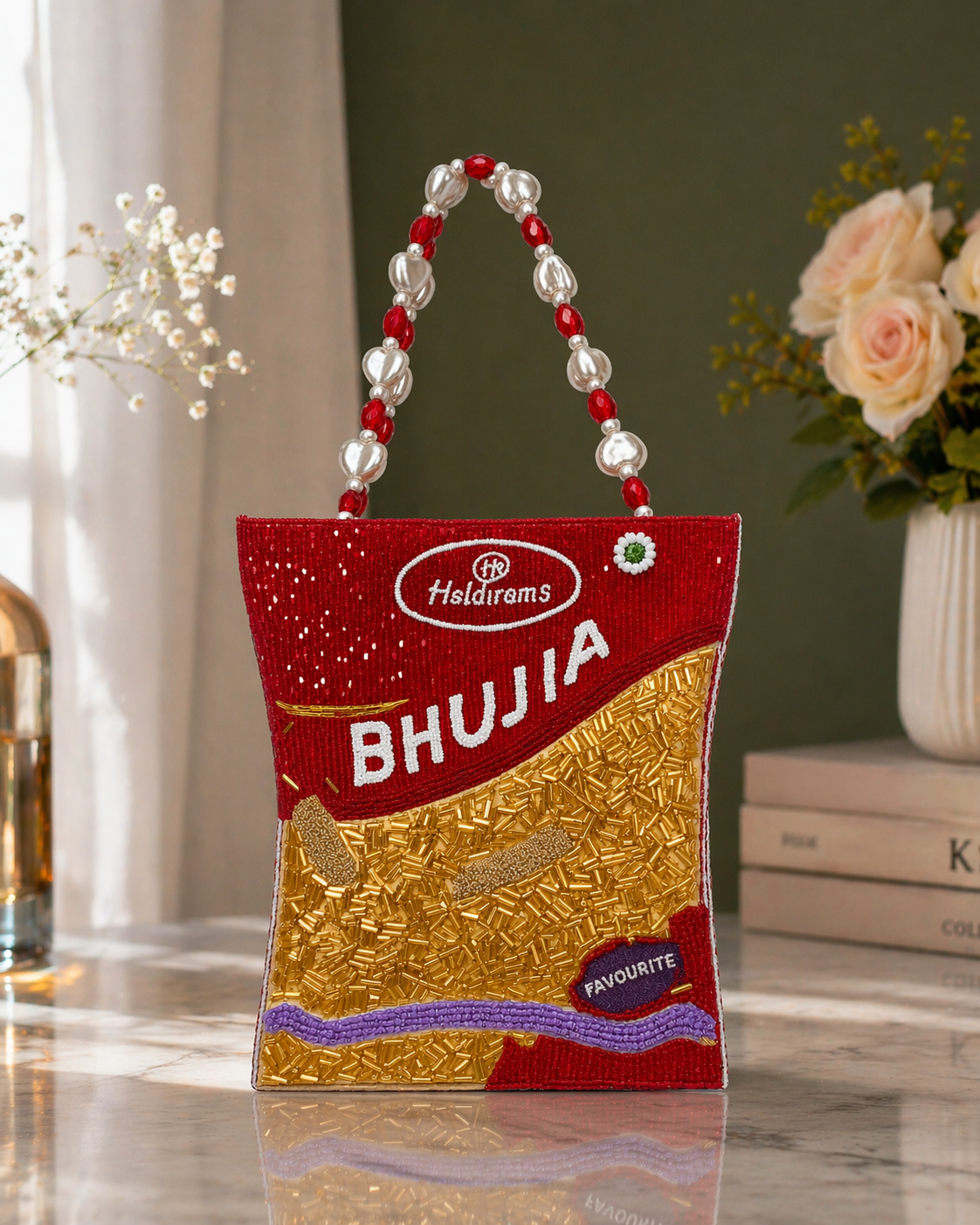 HALDIRAM STYLE BHUJIA BEADED BAG