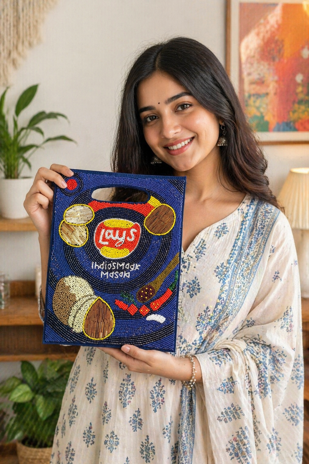 Lays bag clutch style
