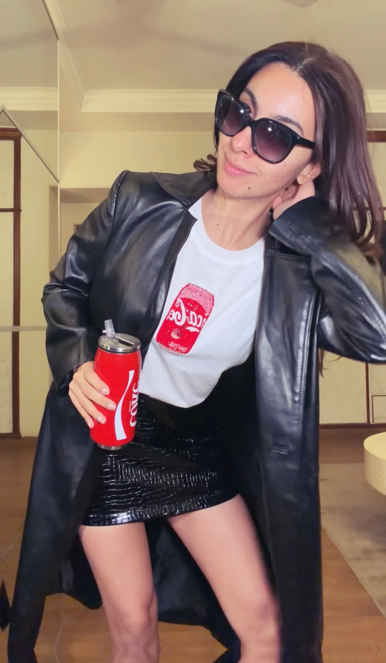 Cherry Coke T-Shirt – Trendy White Graphic Tee