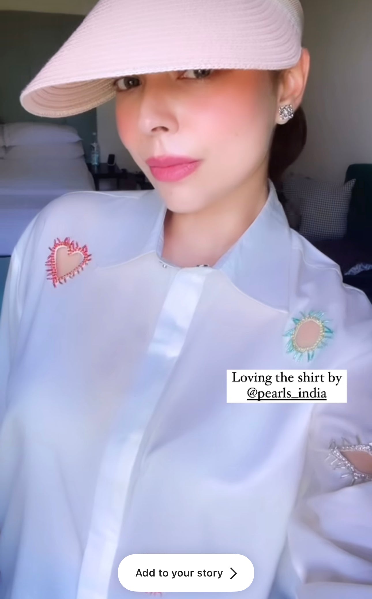 Geometric Shirt – Elegant Embroidered Shirt for Women