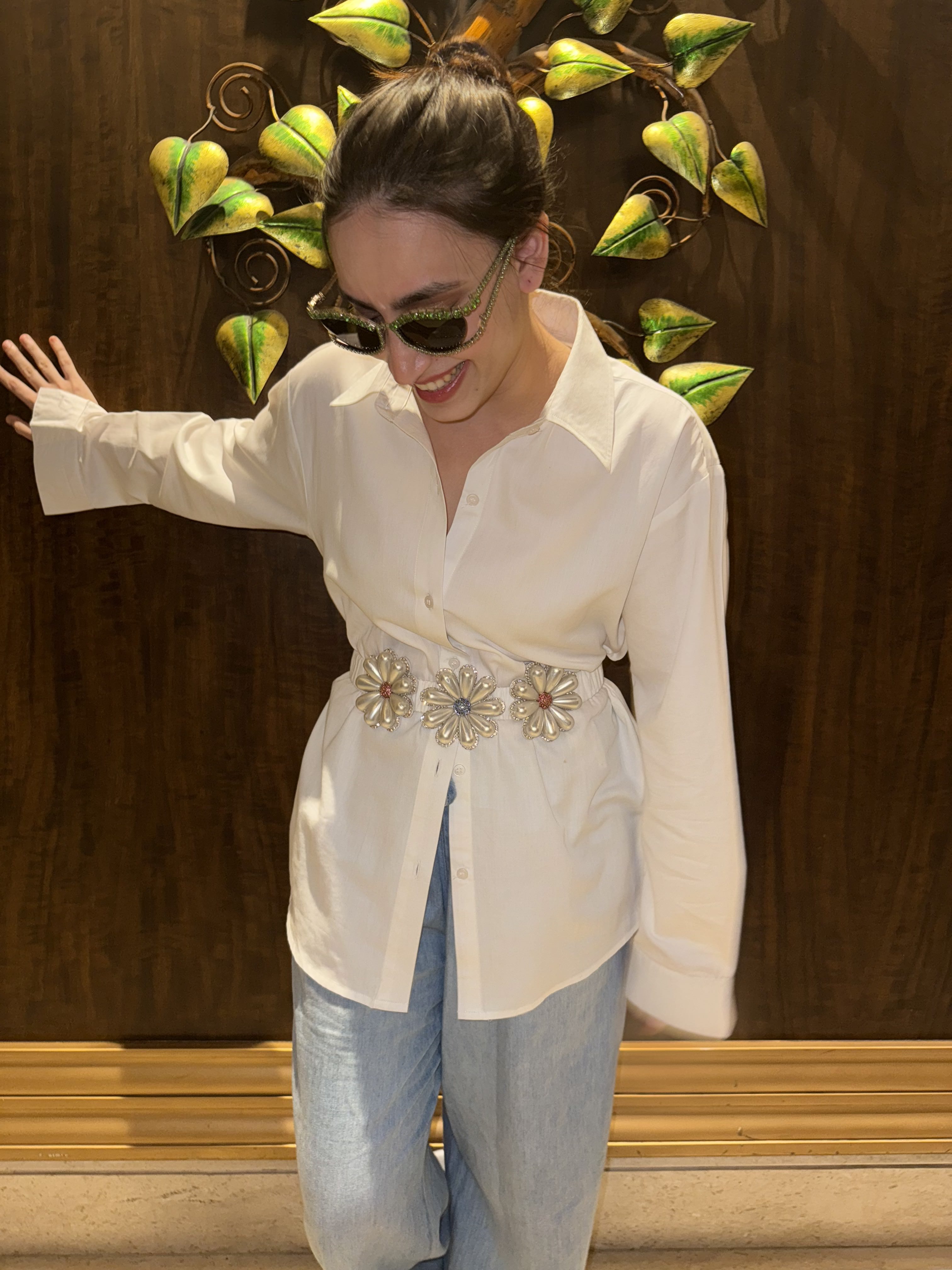 Sunflower Belt Shirt