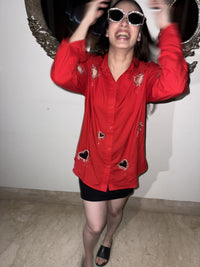 Valentines / Karwa Chauth Shirt – Long Sleeve Shirt for Valentines for Women