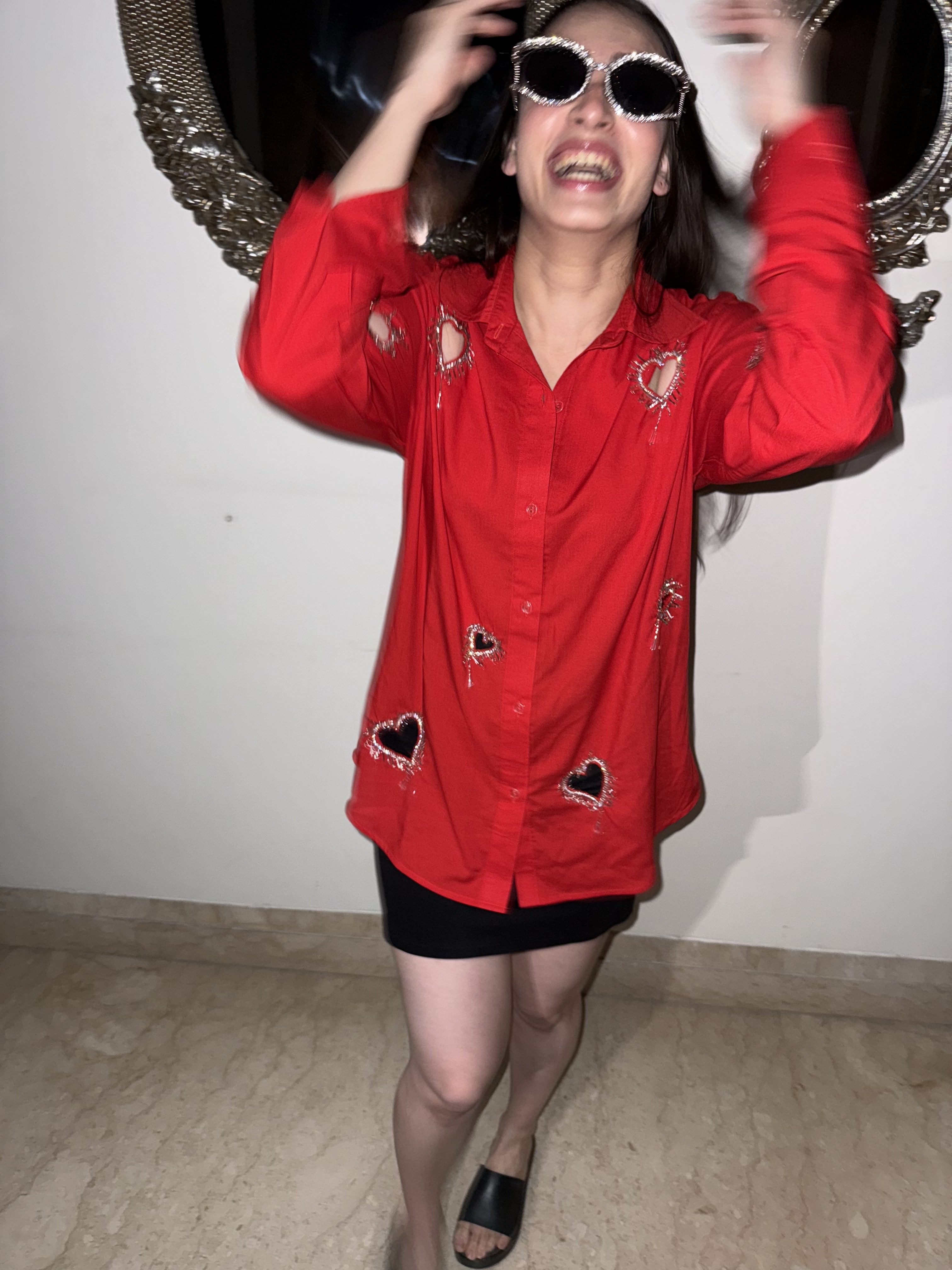 Valentines / Karwa Chauth Shirt – Long Sleeve Shirt for Valentines for Women