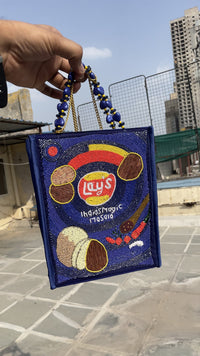 Blue Lays Bag – Elegant Blue Handbag for Women