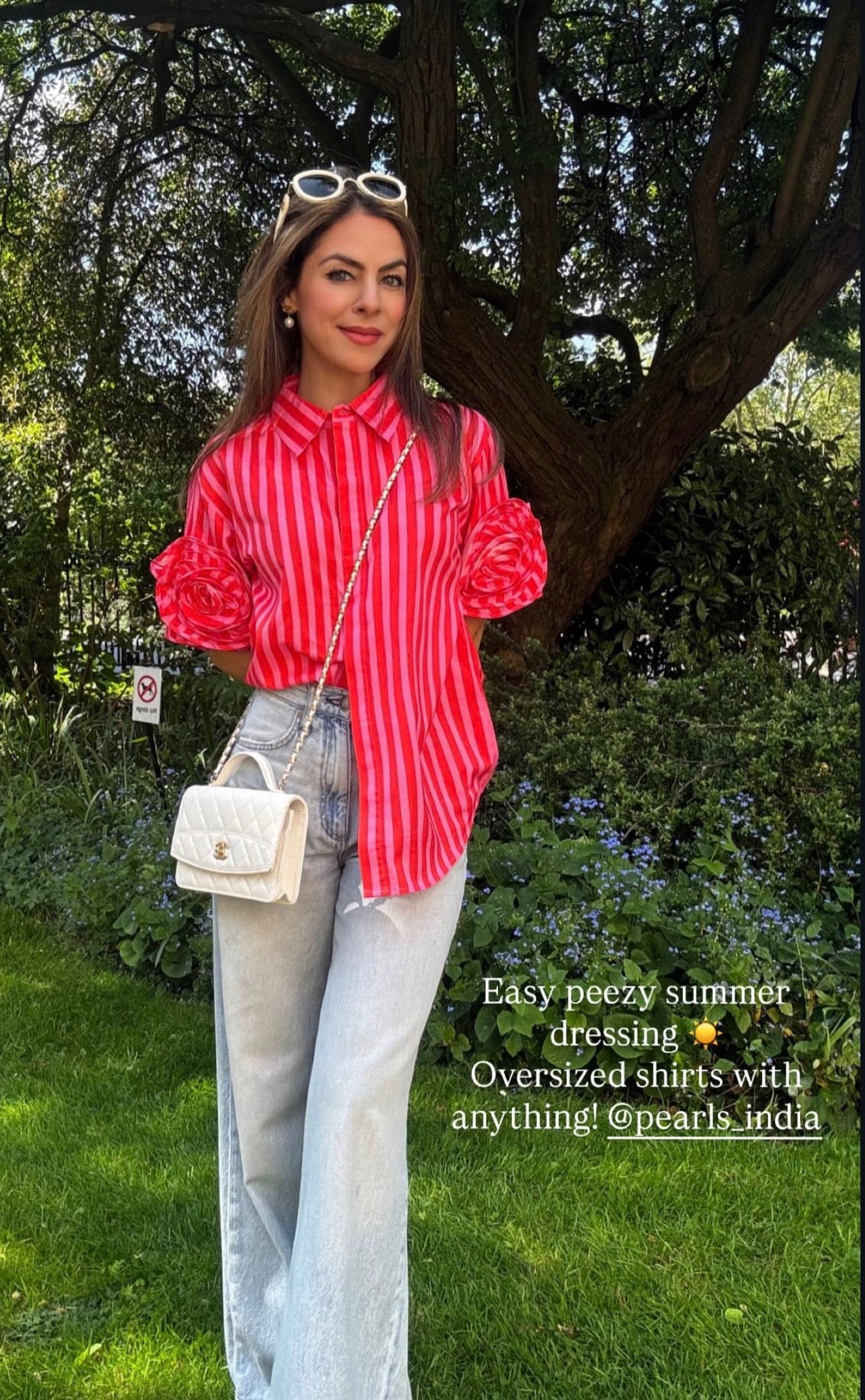 Flower On My Sleeves Shirt – Elegant Floral Everyday Wear