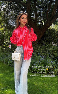 Flower On My Sleeves Shirt – Elegant Floral Everyday Wear
