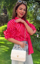 Flower On My Sleeves Shirt – Elegant Floral Everyday Wear