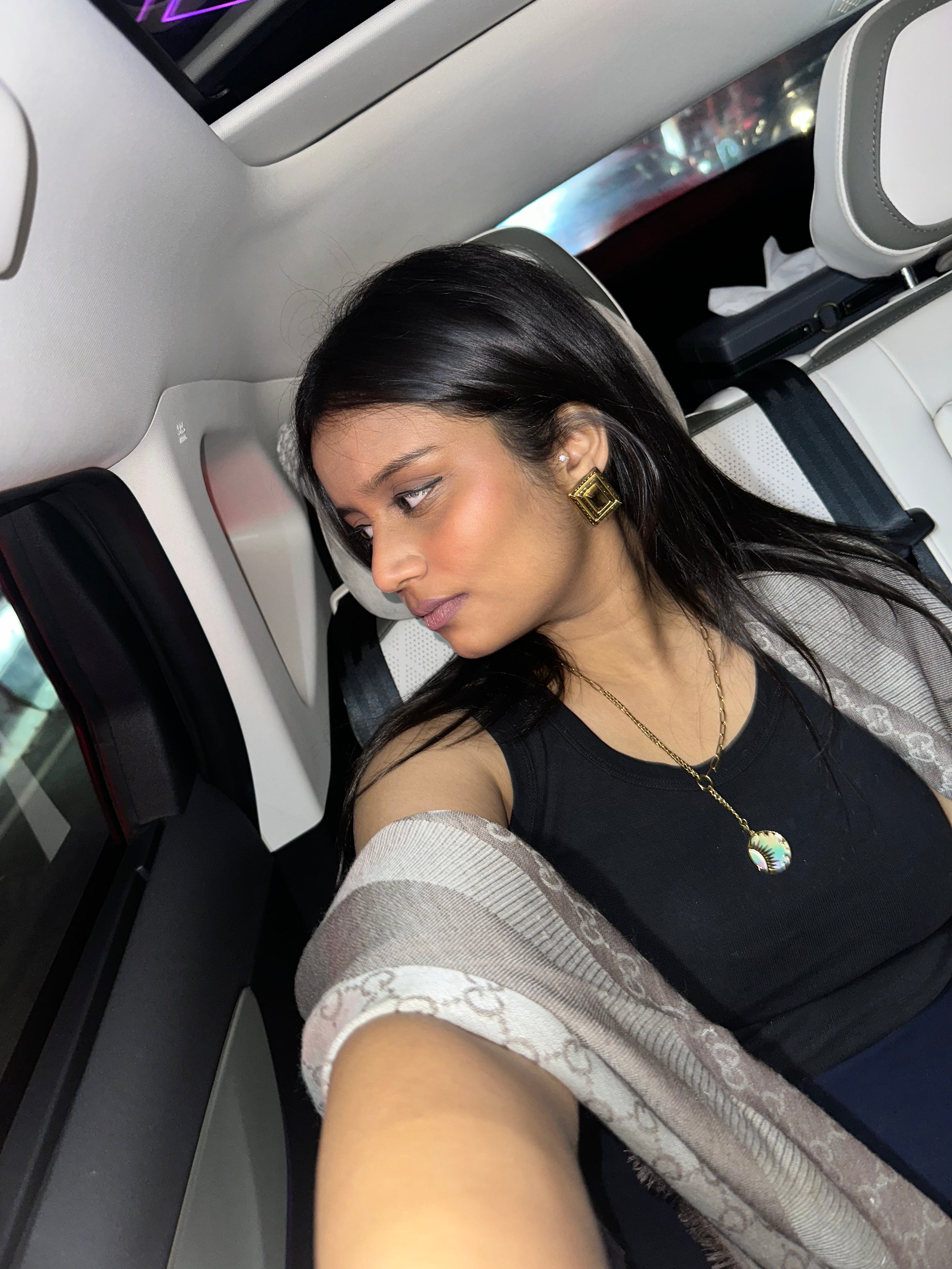 The RectGold Earrings – Gold Plated Statement Earrings for Women