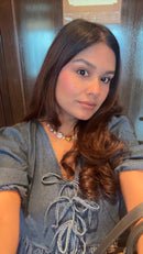 Heart Charm Necklace for Women – Gold Tone Charm Necklace