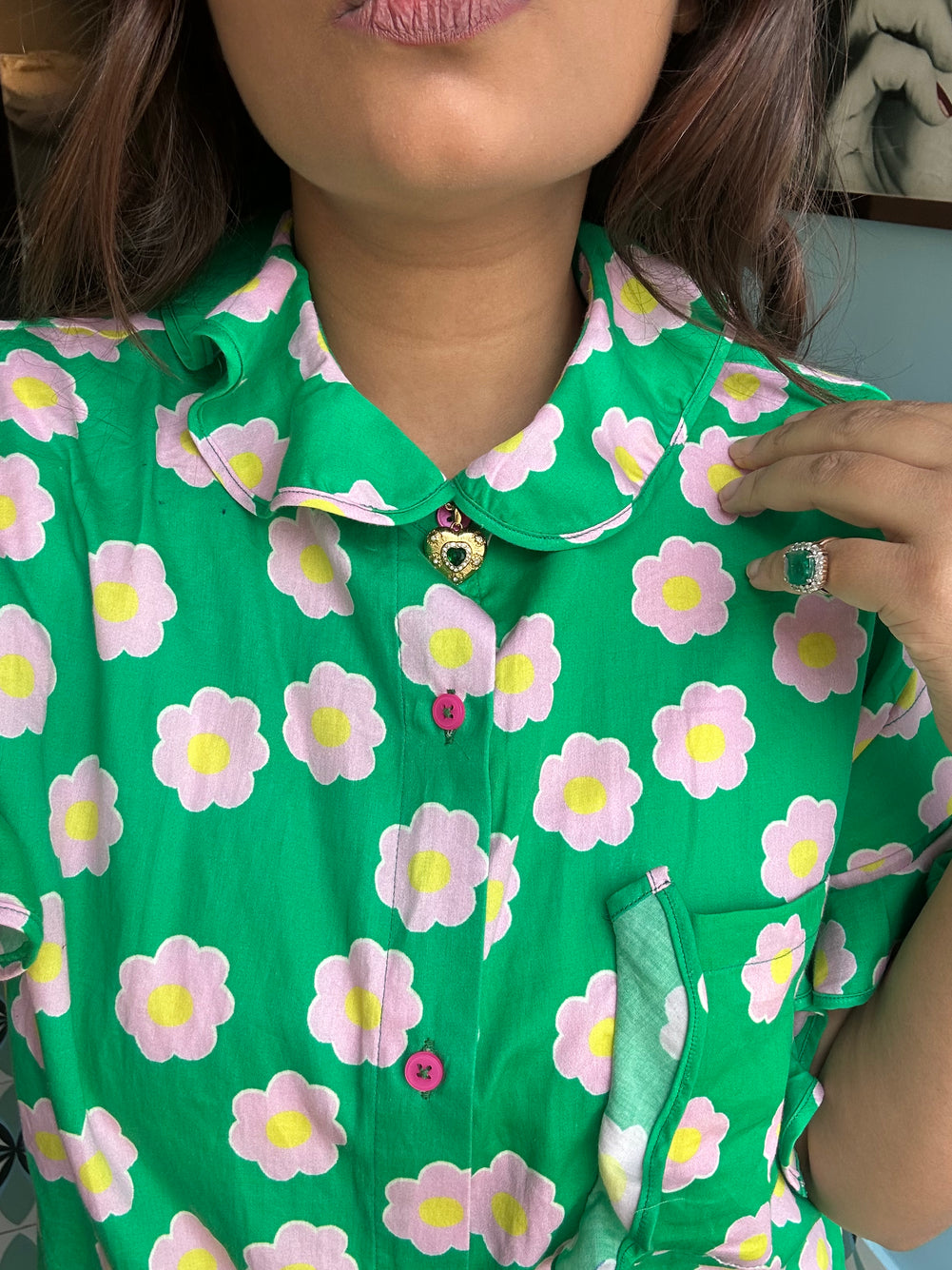 Emerald Heart pendant