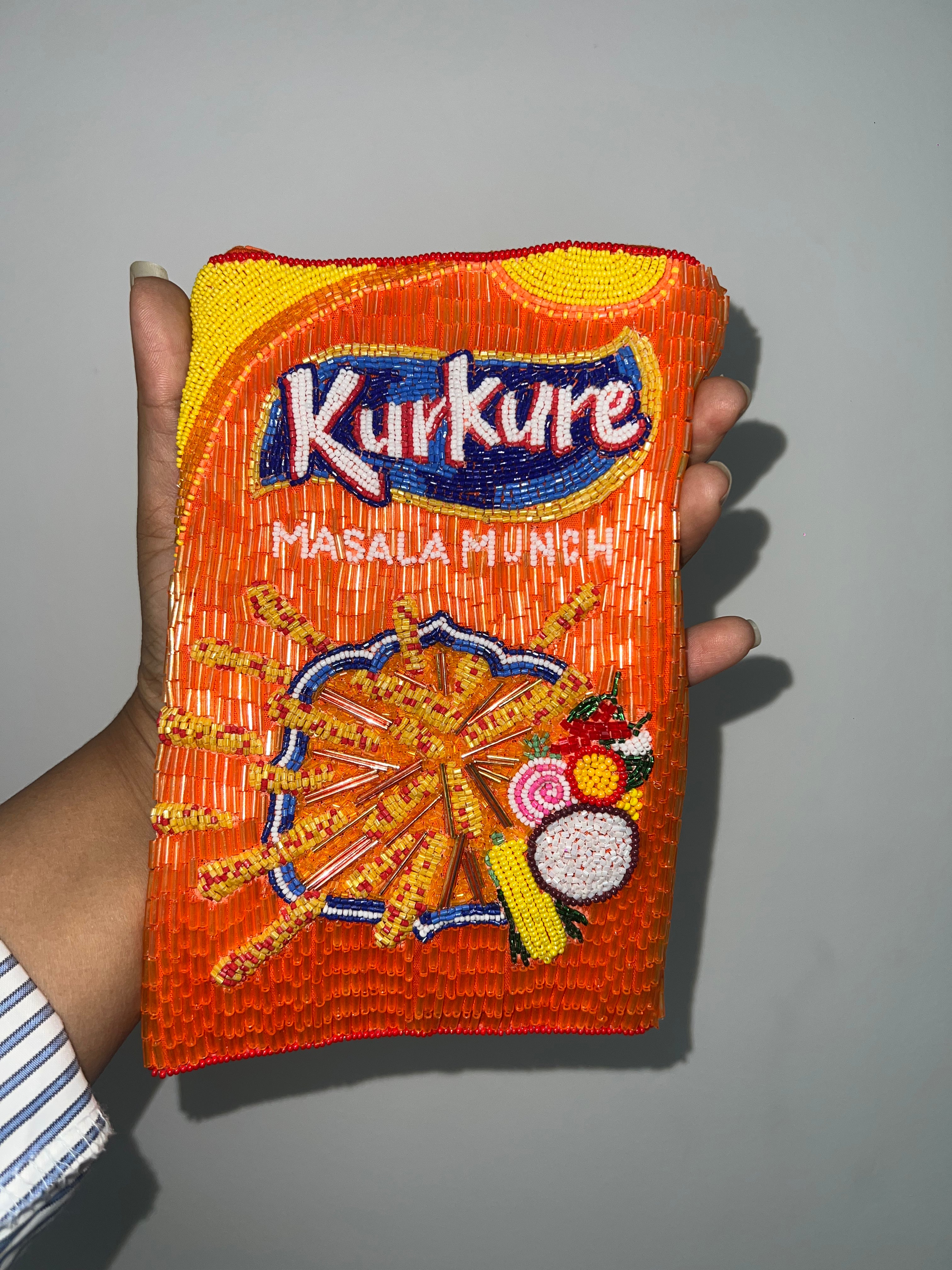 Kurkure Bags – Stylish Beaded Handbag for Women