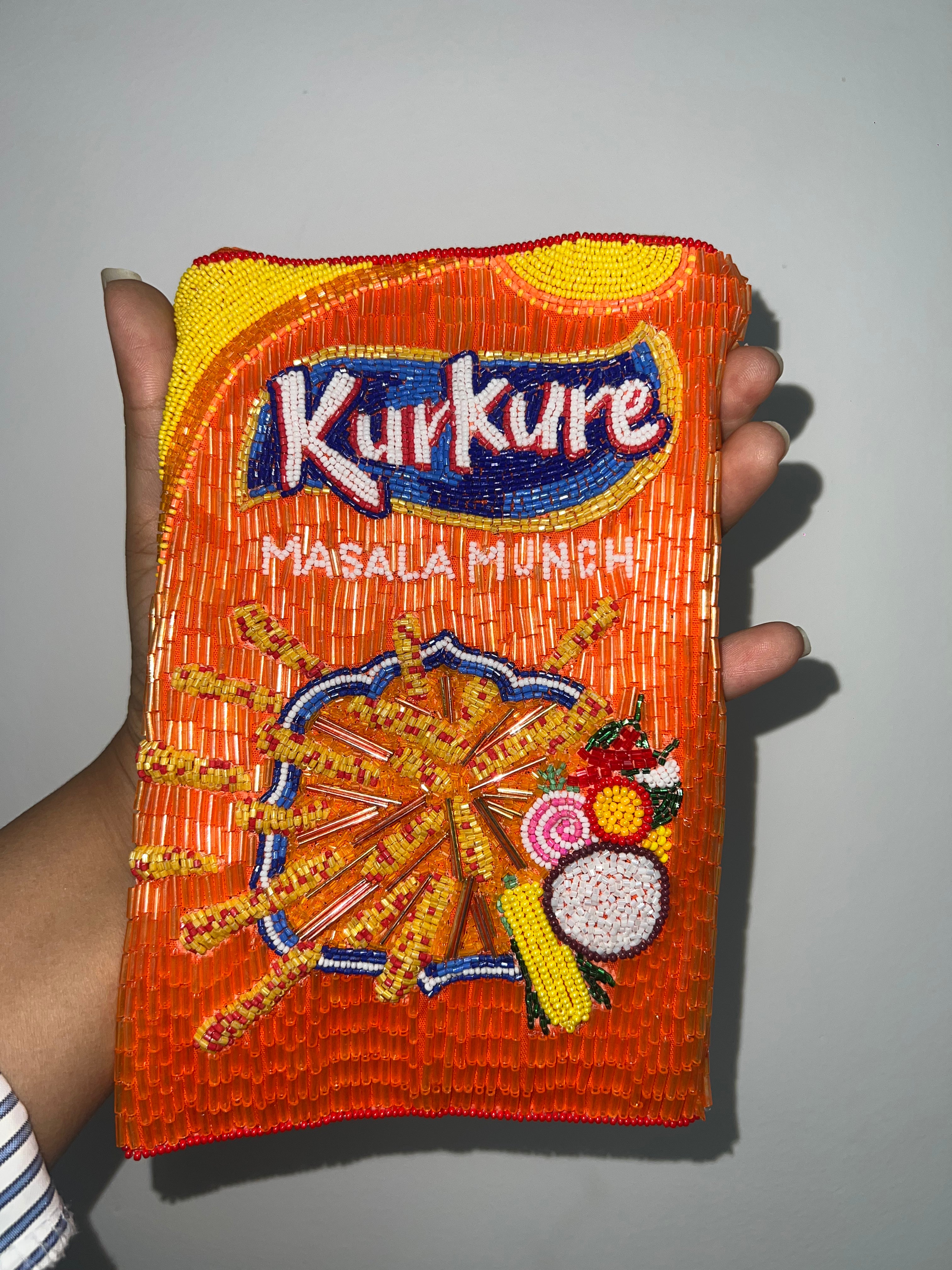Kurkure Bags – Stylish Beaded Handbag for Women