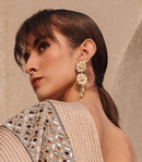 Triflora Earrings – Elegant Crystal Ball Studs Design