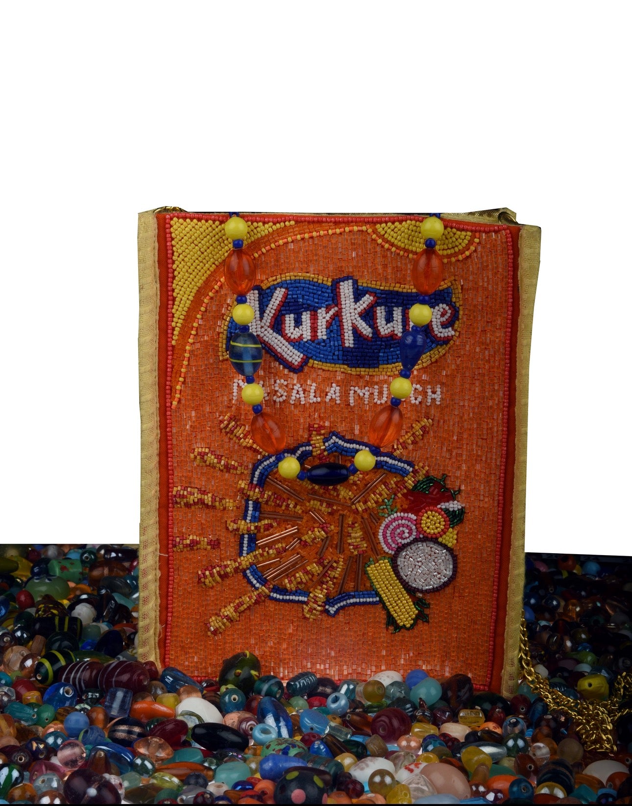Kurkure Bags – Stylish Beaded Handbag for Women
