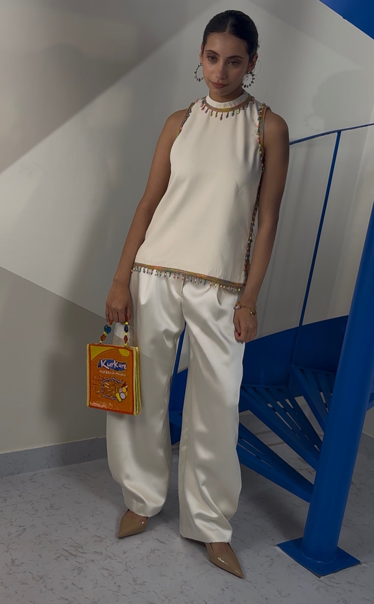 Kurkure Bags – Stylish Beaded Handbag for Women