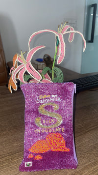 Dairy Milk Silk Pouch Cute Chocolate Style Purse