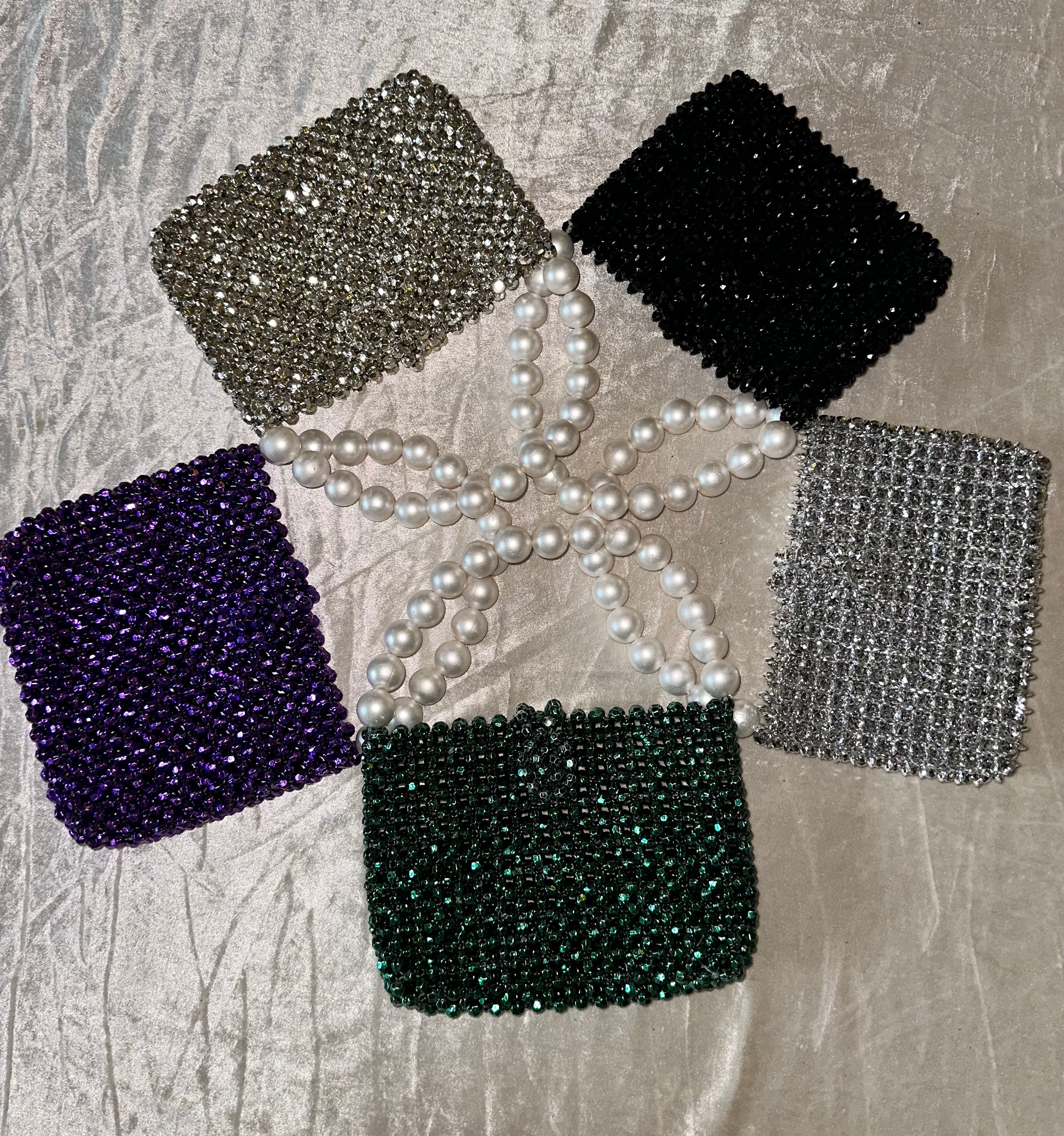 Emerald Green beaded purse