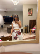 Flower On The Sleeves Full Sleeves – Elegant Floral Shirt Women