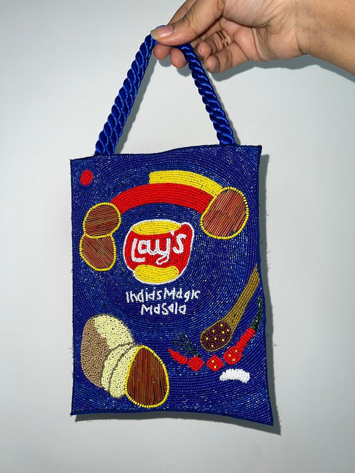 Blue lays bag