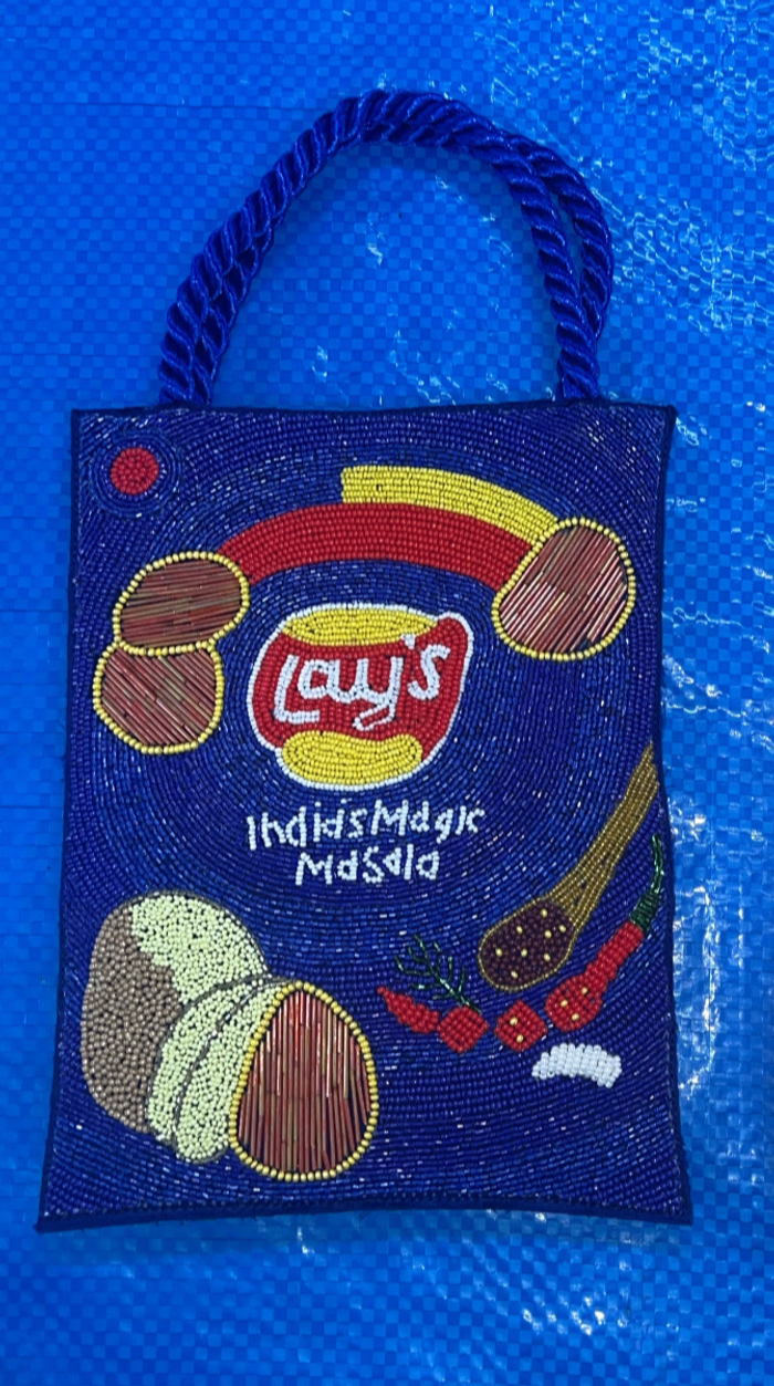 Blue lays bag