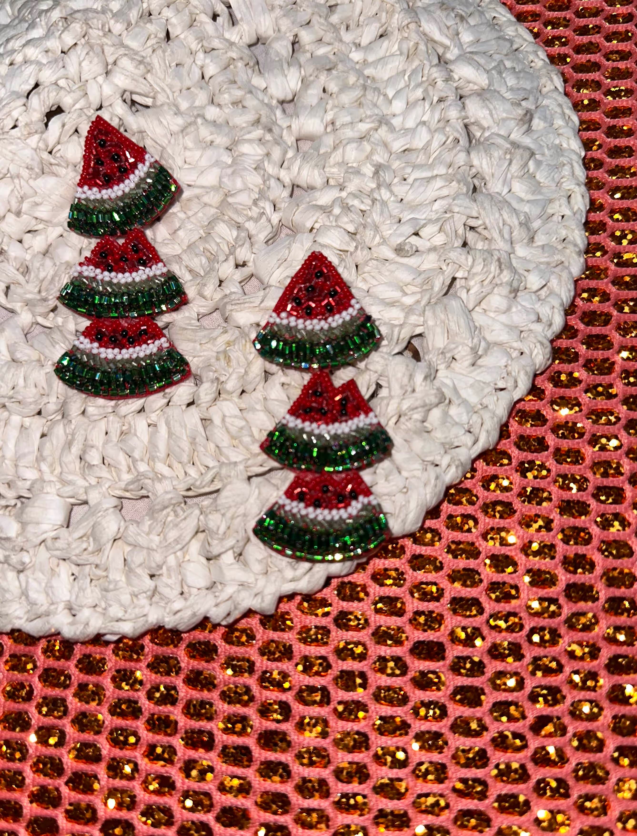 The Watermelon – Watermelon Dangler Earrings for Women