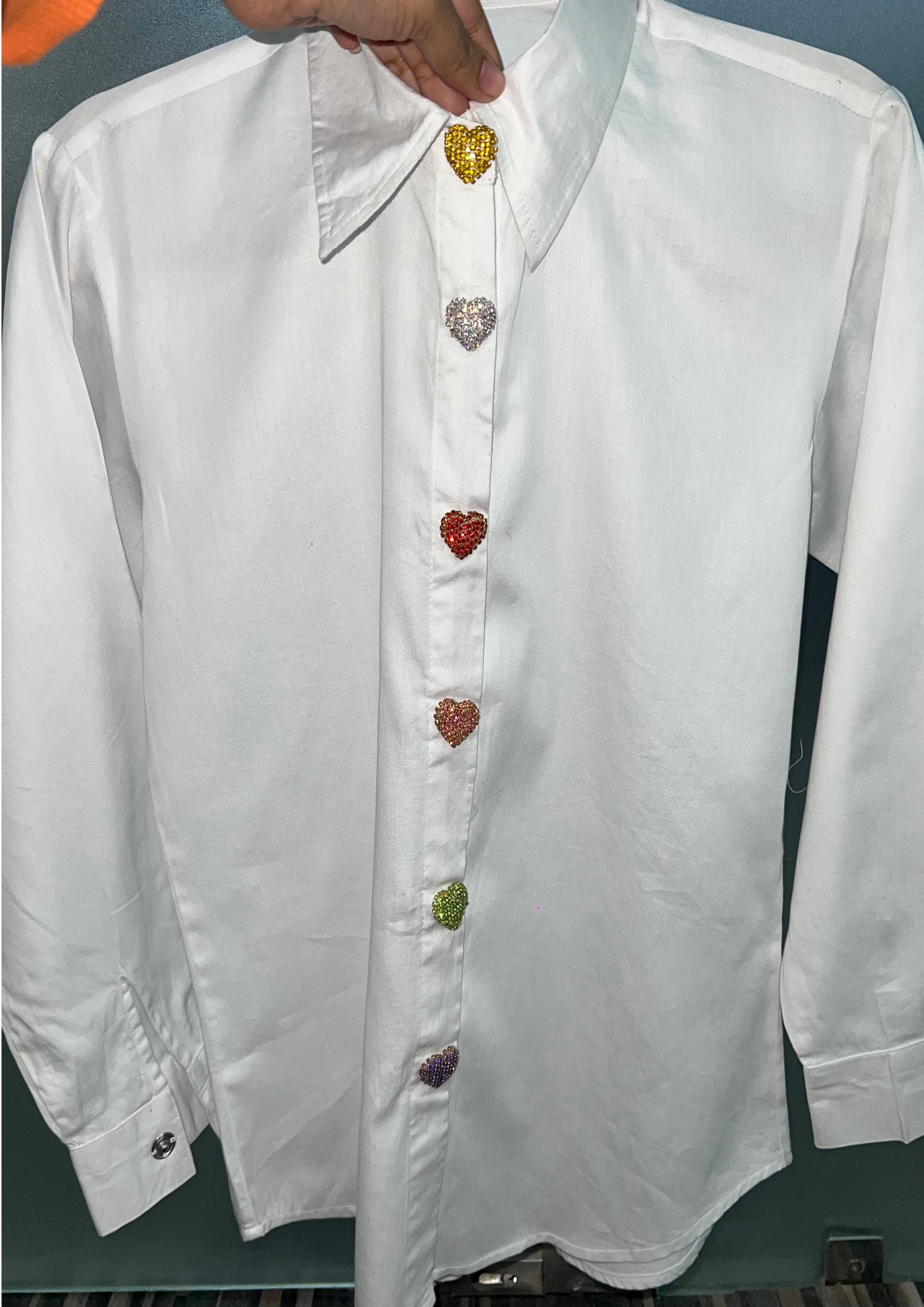 Love Button Shirt – Stylish Romantic Wear for Everyday Fashion