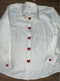 Love Button Shirt – Stylish Romantic Wear for Everyday Fashion
