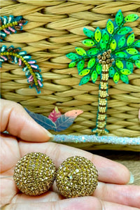 Golden disco balls shiny