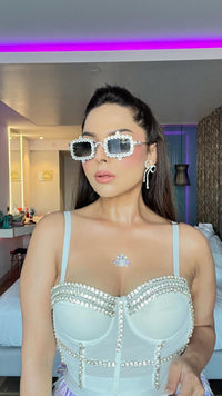 Just Go With The Bow Silver Earrings