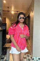 Flower On My Sleeves Floral Shirt for Women